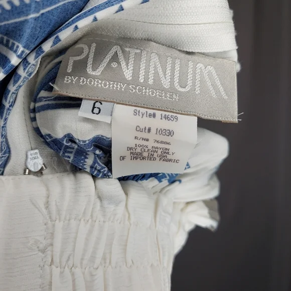 Dorothy Shoelen Skirt Set‎ 6 Cropped Jacket Full A-Line Midi Abstract Floral Y2K - Picture 12 of 15